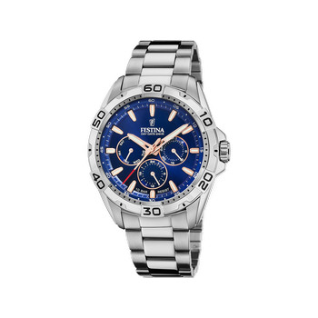 Montre FESTINA multifonctions homme bracelet acier