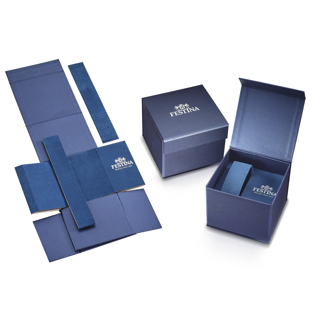 Montre FESTINA multifonctions homme bracelet acier - vue D3