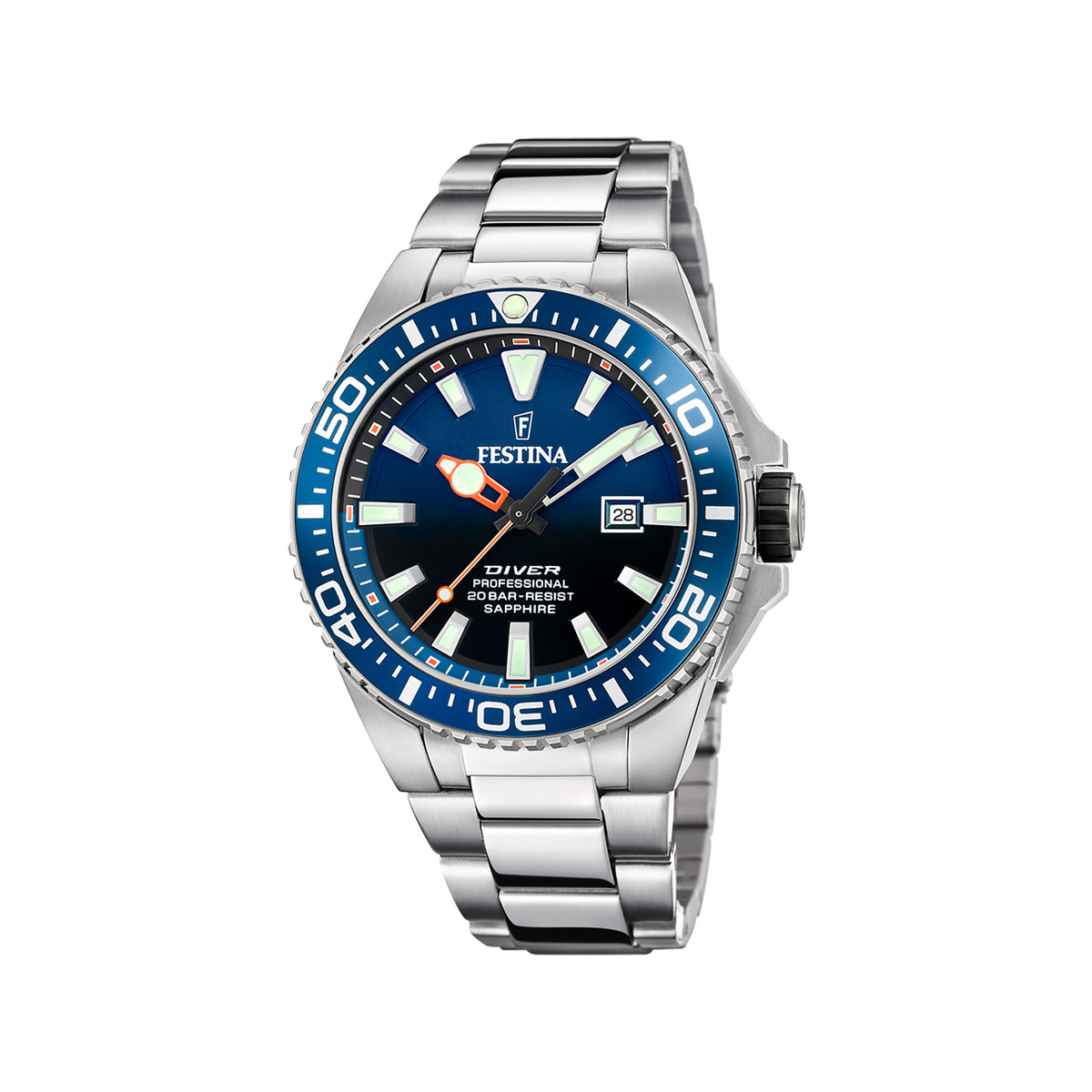 FESTINA the originals/diver herenhorloge stalen armband