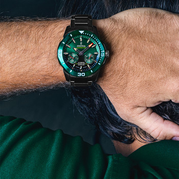 Montre FESTINA connected homme connecté, bracelet acier noir