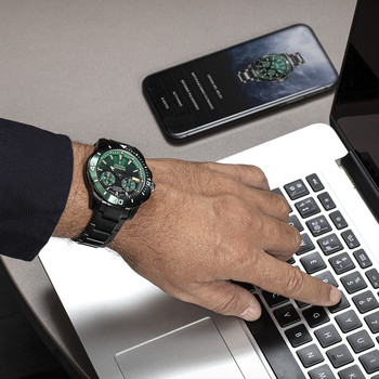 Montre FESTINA connected homme connecté, bracelet acier noir