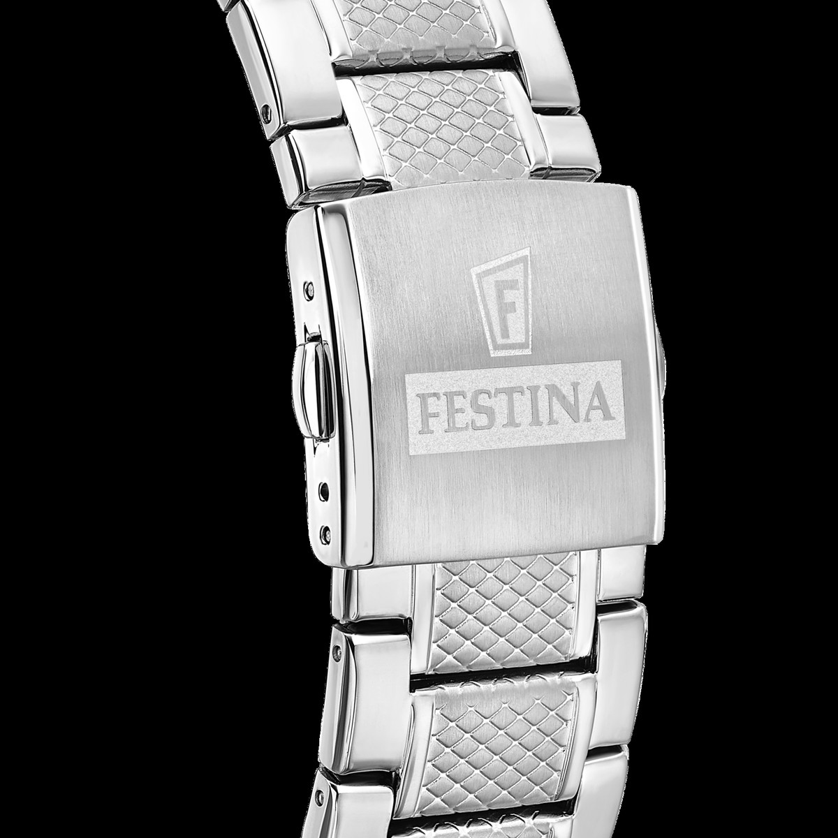 Montre FESTINA timeless chronograph homme chronographe, bracelet acier - vue D1