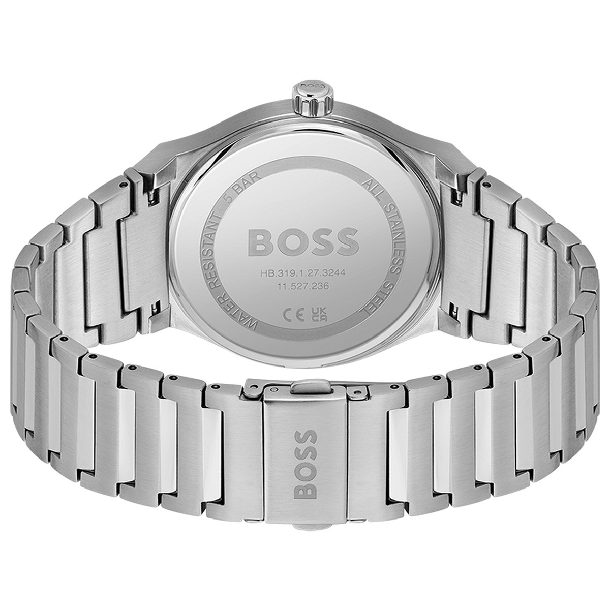 Montre BOSS sport lux homme bracelet acier - vue 3