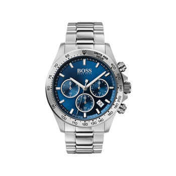 Montre BOSS sport lux homme chronographe, bracelet acier