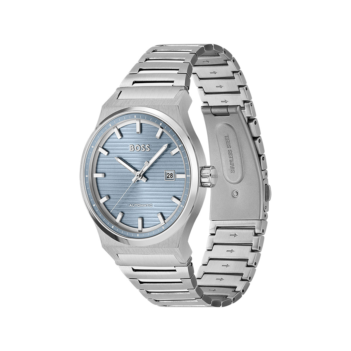Montre BOSS sport lux homme automatique, bracelet acier - vue 2
