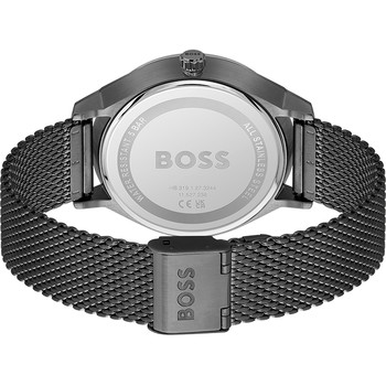 Montre BOSS business homme bracelet acier noir