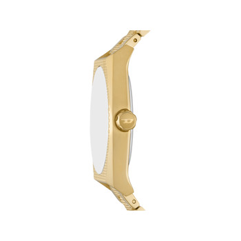 DIESEL scraper men's watch gold stainless steel bracelet