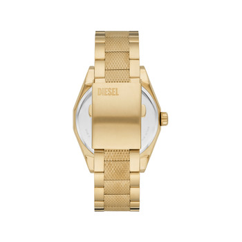 DIESEL scraper men's watch gold stainless steel bracelet