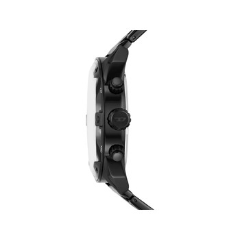 DIESEL spiked men's watch black stainless steel bracelet