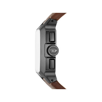 DIESEL cliffhanger men's watch brown leather strap