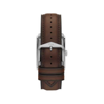 FOSSIL carraway men's watch brown leather strap