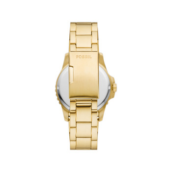 FOSSIL FOSSIL blue dive men's watch gold stainless steel bracelet