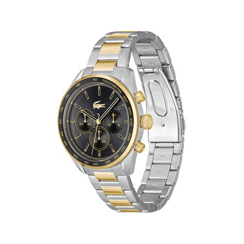 Montre LACOSTE homme bracelet acier inoxydable doré jaune