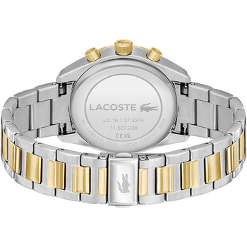 Montre LACOSTE homme bracelet acier inoxydable doré jaune