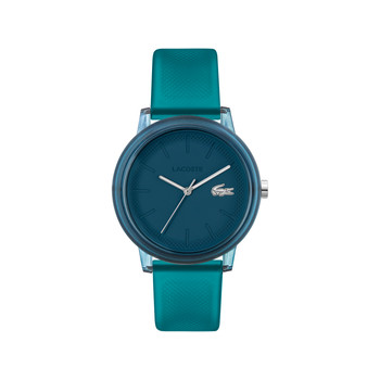 Herenhorloge LACOSTE kunststof siliconen armband blauw