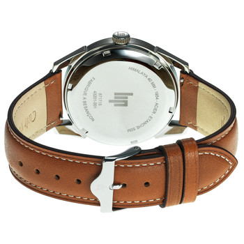 Montre LIP homme bracelet cuir marron