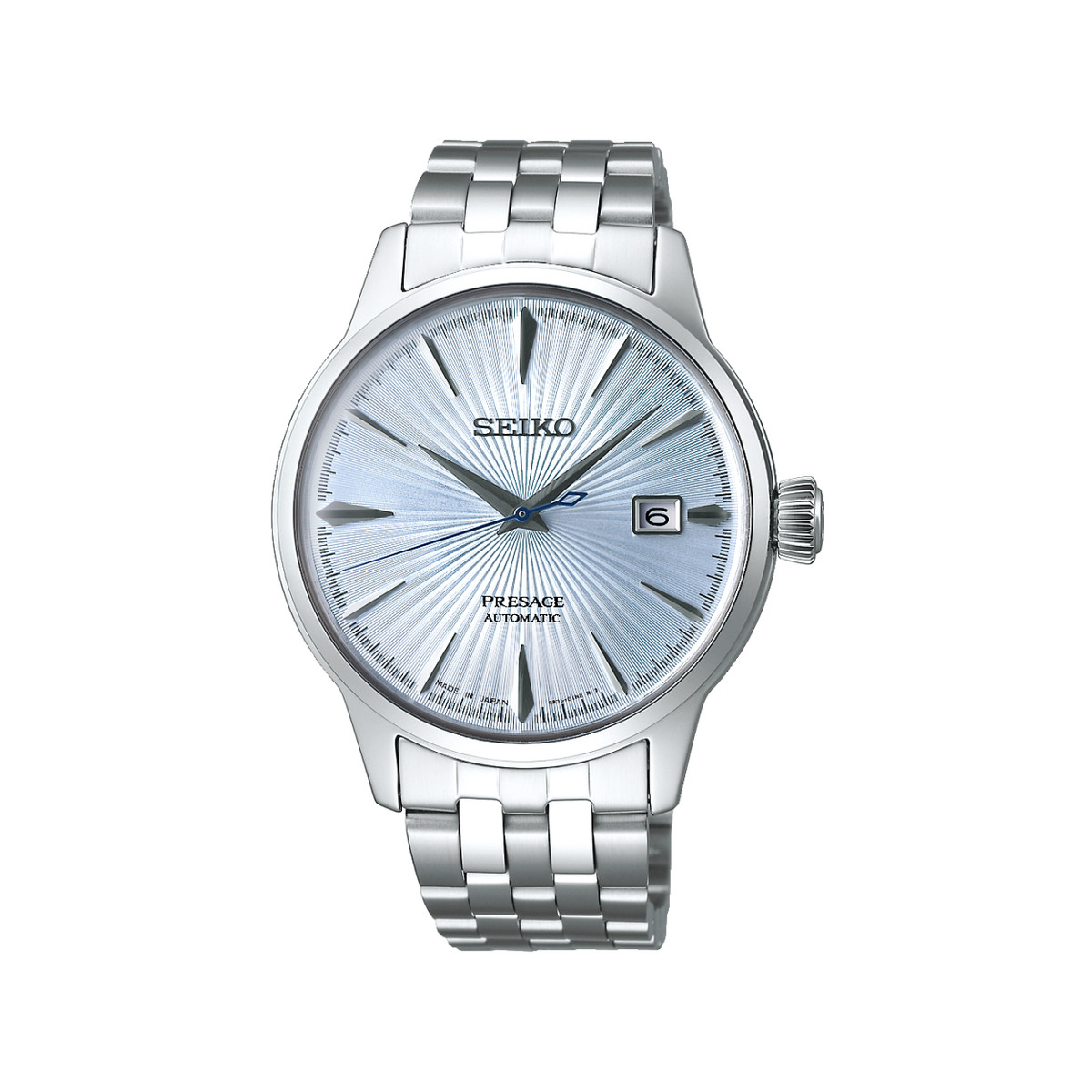 Montre Seiko Presage homme automatique cadran bleu bracelet acier boitier acier