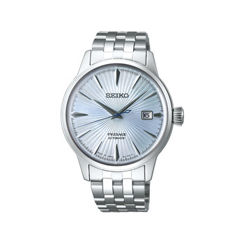 Montre Seiko Presage homme automatique cadran bleu bracelet acier boitier acier
