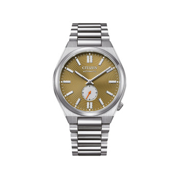 Montre CITIZEN tsuyosa homme mecanique, bracelet acier inoxydable gris argent