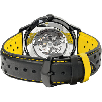 Montre PIERRE LANNIER Paddock homme automatique, bracelet cuir noir