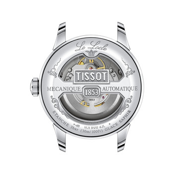 Montre TISSOT T-CLASSIC LE LOCLE 20TH ANNIVERSARY POWERMATIC 80 homme automatique, cadran gris bracelet acier inoxydable