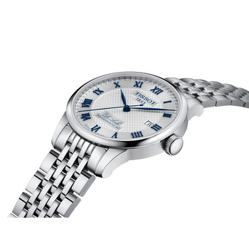 Montre TISSOT T-CLASSIC LE LOCLE 20TH ANNIVERSARY POWERMATIC 80 homme automatique, cadran gris bracelet acier inoxydable