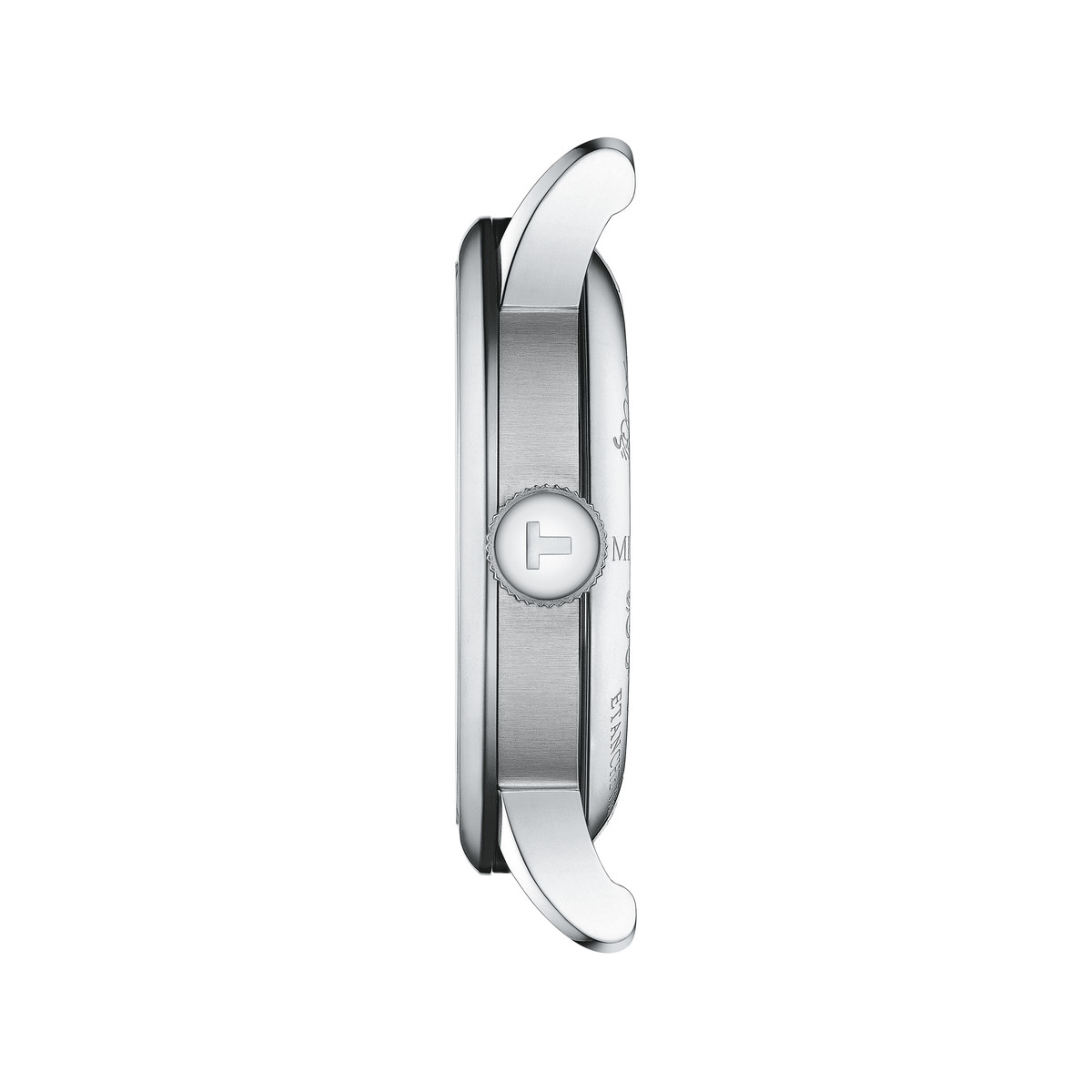 Montre TISSOT LE LOCLE POWERMATIC 80 OPEN HEART homme automatique cadran gris bracelet cuir synthétique brun - vue 2
