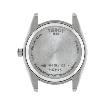 Montre TISSOT T-CLASSIC GENTLEMAN homme cadran bleu bracelet titane