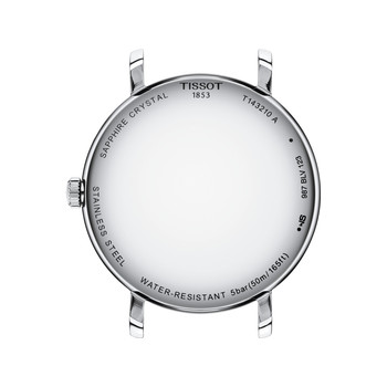 TISSOT T-CLASSIC EVERYTIME gemengde blauwe wijzerplaat roestvrij stalen armband horloge