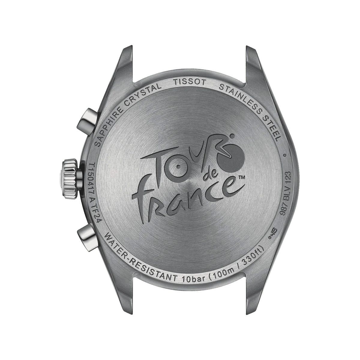 Montre TISSOT T-SPORT PR100 TOUR DE FRANCE homme cadran noir bracelet acier inoxydable - vue 3
