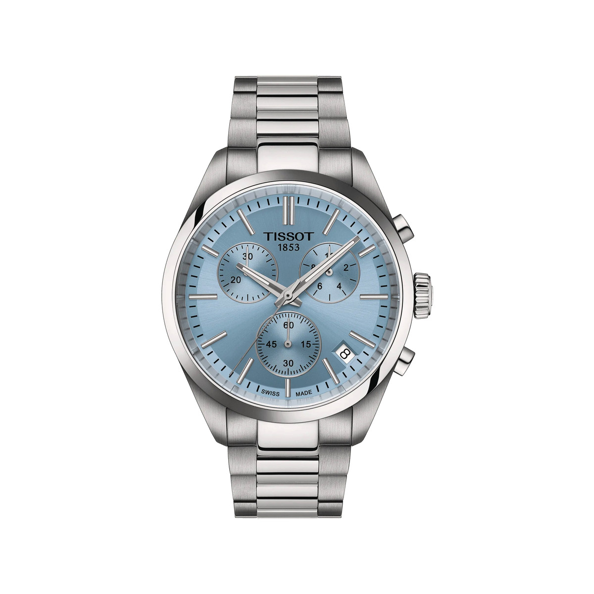 Montre TISSOT T-CLASSOC PR100 homme cadran bleu bracelet acier inoxydable