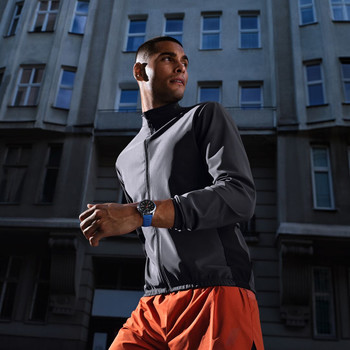 Montre TISSOT T-TOUCH CONNECT SOLAR SPORT homme cadran noir bracelet silicone bleu