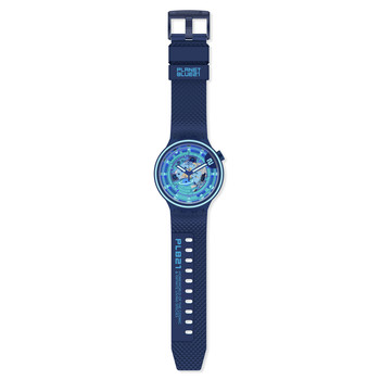 Montre SWATCH Big bold second home homme bracelet silicone bleu