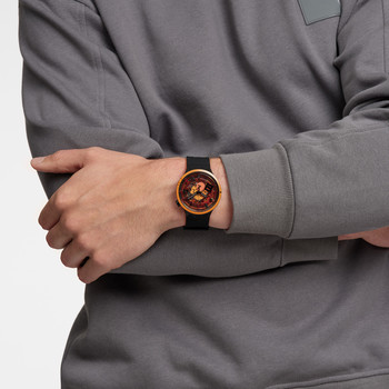 Montre SWATCH Big bold Oops homme bracelet silicone noir