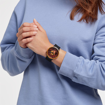 Montre SWATCH Big bold Oops homme bracelet silicone noir