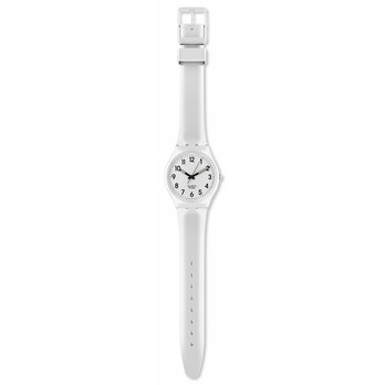 Montre SWATCH Gent biosourced Just white soft homme bracelet silicone blanc