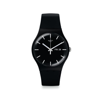 Montre SWATCH New gent biosourced Mono black homme bracelet matériau biosourcé noir