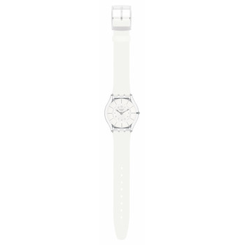Montre SWATCH Skin classic biosourced White classiness homme bracelet silicone blanc