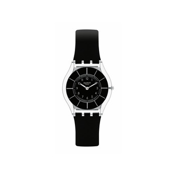 Montre SWATCH Skin classic biosourced Black classiness homme bracelet matériau biosourcé noir