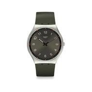 Montre SWATCH Skin irony 42 Skinearth homme bracelet caoutchouc vert