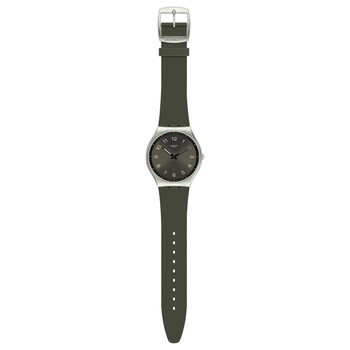 Montre SWATCH Skin irony 42 Skinearth homme bracelet caoutchouc vert