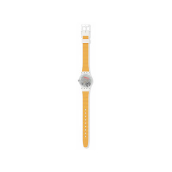Montre SWATCH Lady The gold within you femme bracelet silicone blanc