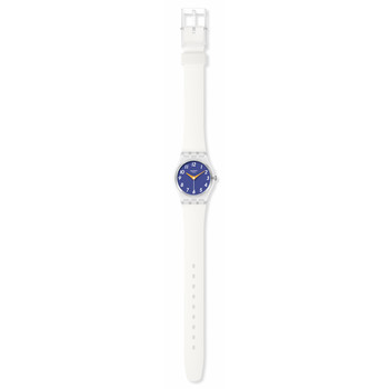 Montre SWATCH Lady The gold within you femme bracelet silicone blanc