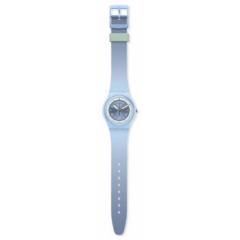 Montre SWATCH Gent bioceramic Frozen waterfall homme bracelet silicone bleu