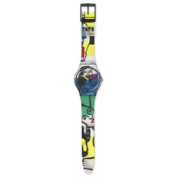Montre SWATCH New gent bioceramic Leger's two women holding flowers homme bracelet silicone multicolore