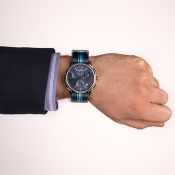 Montre BALMAIN downtown homme bracelet textile bleu fonce