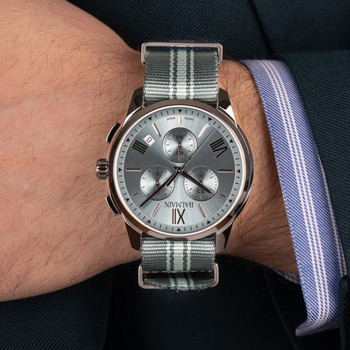 Montre BALMAIN downtown homme bracelet textile bleu ciel