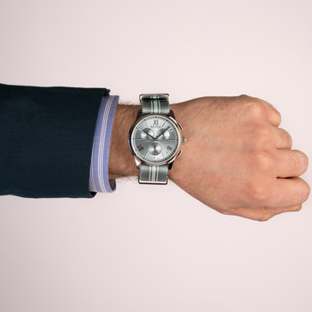 Montre BALMAIN downtown homme bracelet textile bleu ciel
