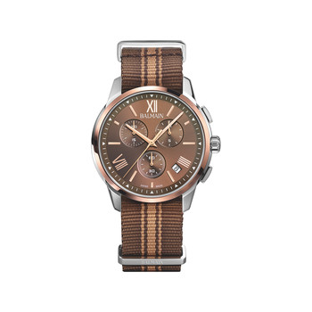 Montre BALMAIN downtown homme bracelet textile marron