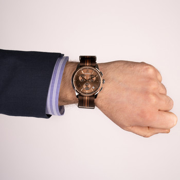 Montre BALMAIN downtown homme bracelet textile marron